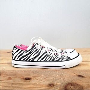 Airwalk Zebra Print Sneakers with Pink Accents